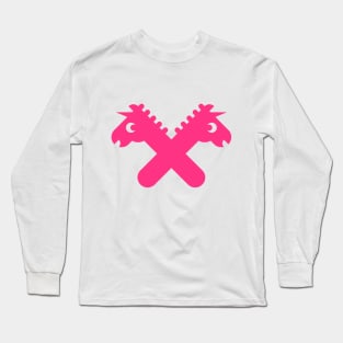 Pink Unicorns In Love Long Sleeve T-Shirt